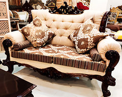 Luxury Solid Wood Hand Carved Sofa Set