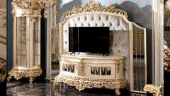 Luxury And Classic Teak Wood TV Cabinet