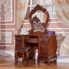 Luxury Antique European Style Carving Dressing Table