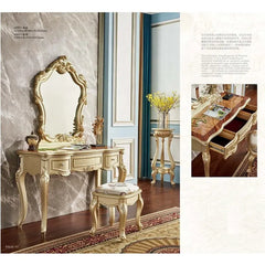Classic Modern European Style Carving Dressing Table
