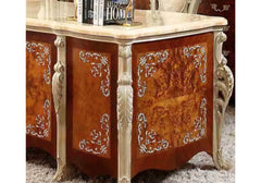 Beautiful Elegant Textured Teak Wooden Working Desk
