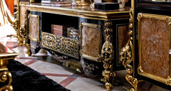 Luxury And Royal Hand Carving TV Cabinet