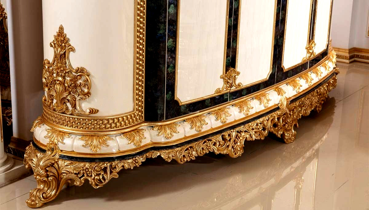 Classic European Style Modern Carving Wardrobe