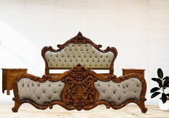 Classic Style Wood Teak High-end Bed