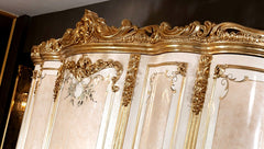 Luxury And Exquisite Glossy Carving Wardrobe