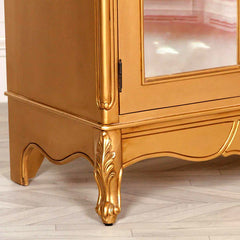 Luxury Hand-Carving Double Mirrored Wardrobe