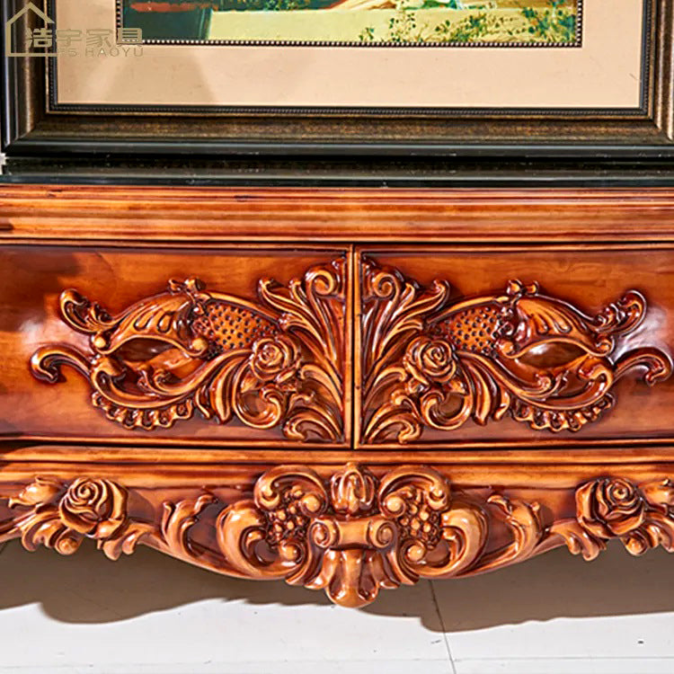 Royal Heavy Hand Carving TV Cabinet