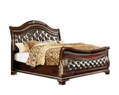 Royal Teak Wooden Spindle Bed Set