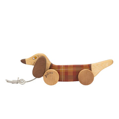 Wooden pull along kids toy