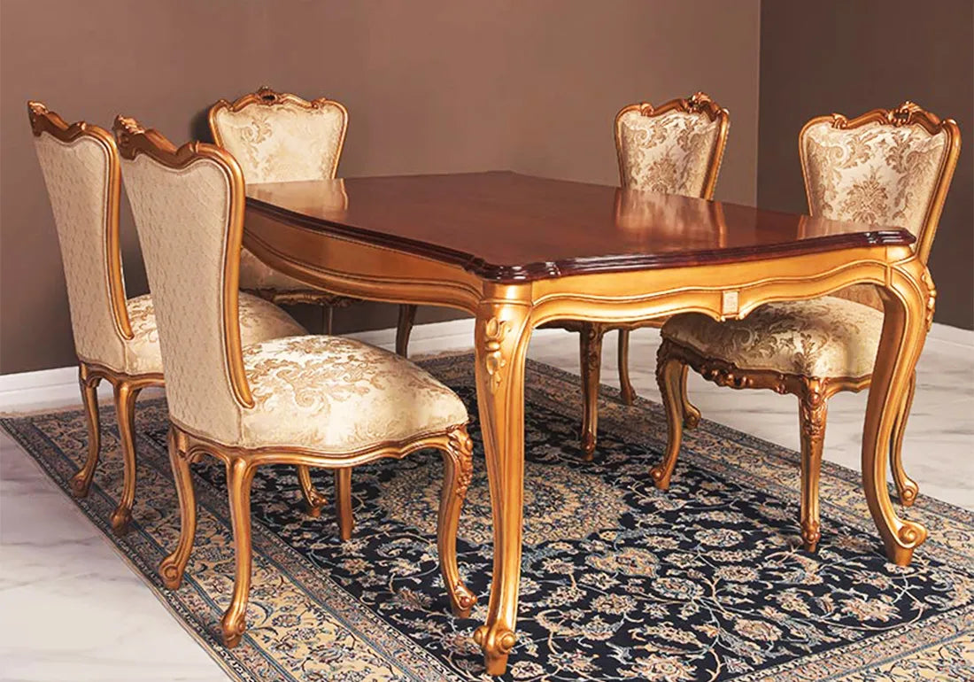 Royal Style Handcrafted Shell Dining Table Set – Healsway