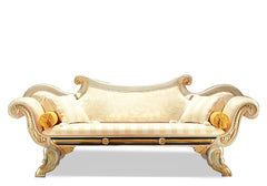 Classical Handcrafted Wooden Chaise Lounge