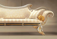 Classical Handcrafted Wooden Chaise Lounge