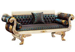 Classical Look Hand Crafted Maharaja Chaise Lounge