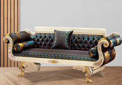 Classical Look Hand Crafted Maharaja Chaise Lounge