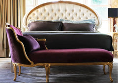 Handmade Wooden Royal Louis Chaise Lounge