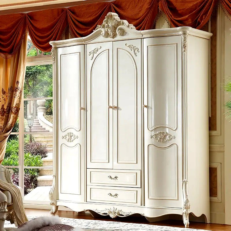 Luxury European Style Hand Carving Armoire