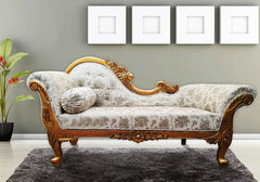 Luxury Teakwood Made Royal Chaise Lounge