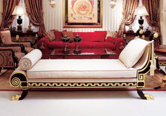 Classical Look Handmade Upholstered Chaise Lounge