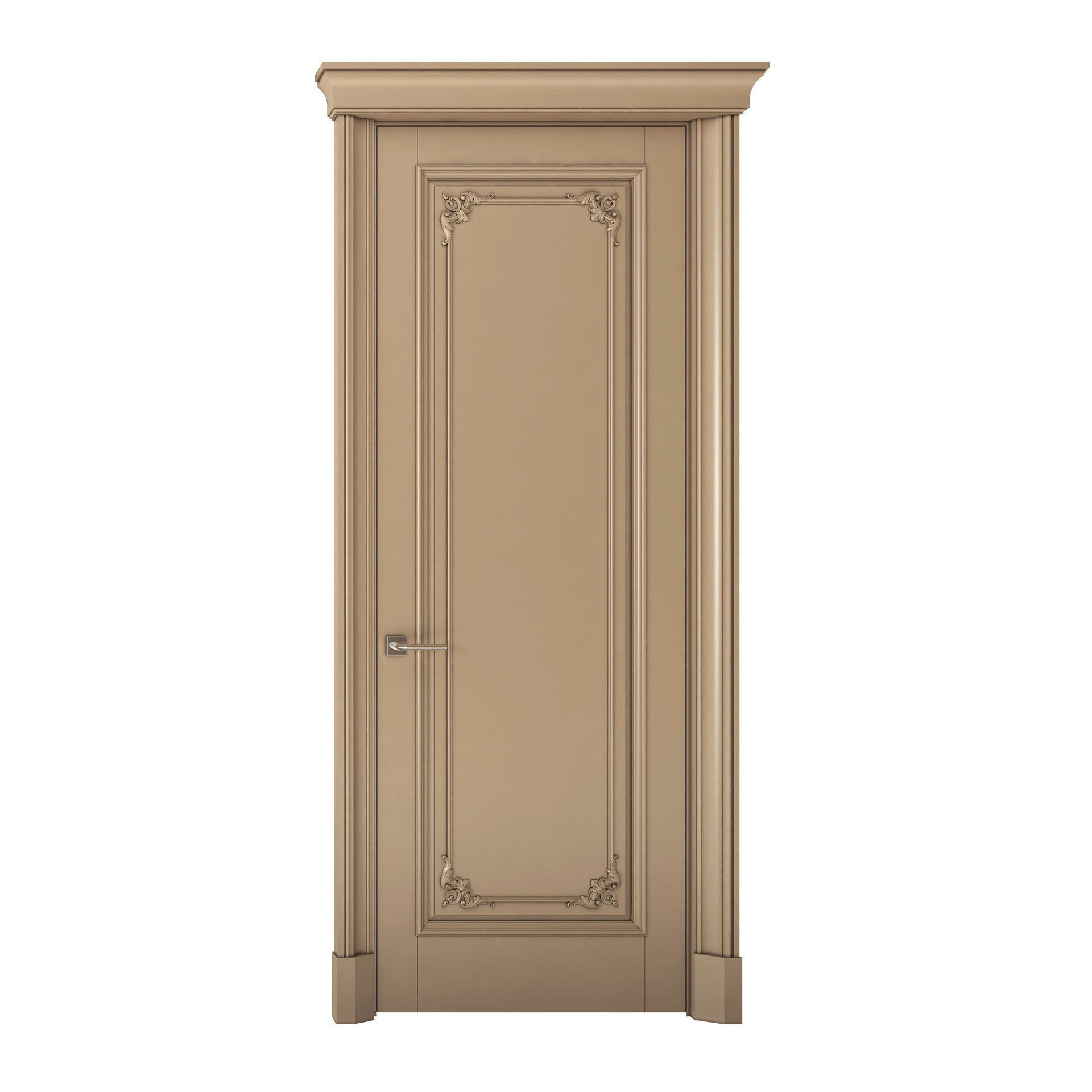 Elegant European Style Teak Wood Door