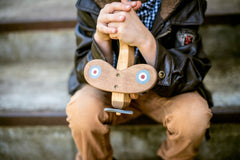 Handcrafted Wooden Airplane Kids Toy