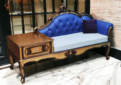 Luxury and Unique Look Handcrafted Chaise Lounge with Storage