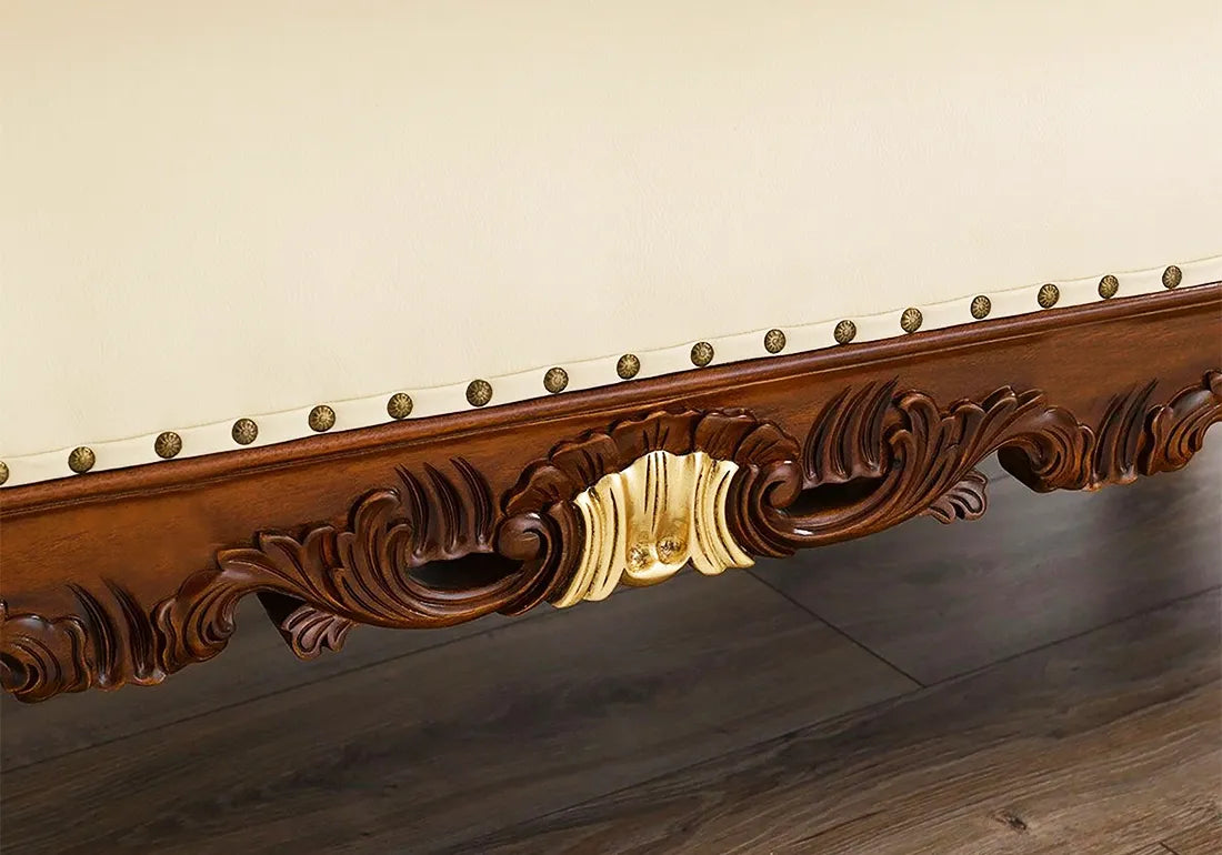 Premium Wood Made Luxury Look Chaise Lounge