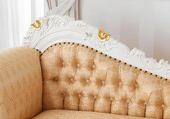 Luxury and Premium Solid Wood Barock Style Chaise Lounge