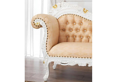 Luxury and Premium Solid Wood Barock Style Chaise Lounge