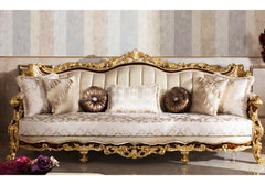 Royal Look Hand Carved Luxury Sultanzade Sofa Set