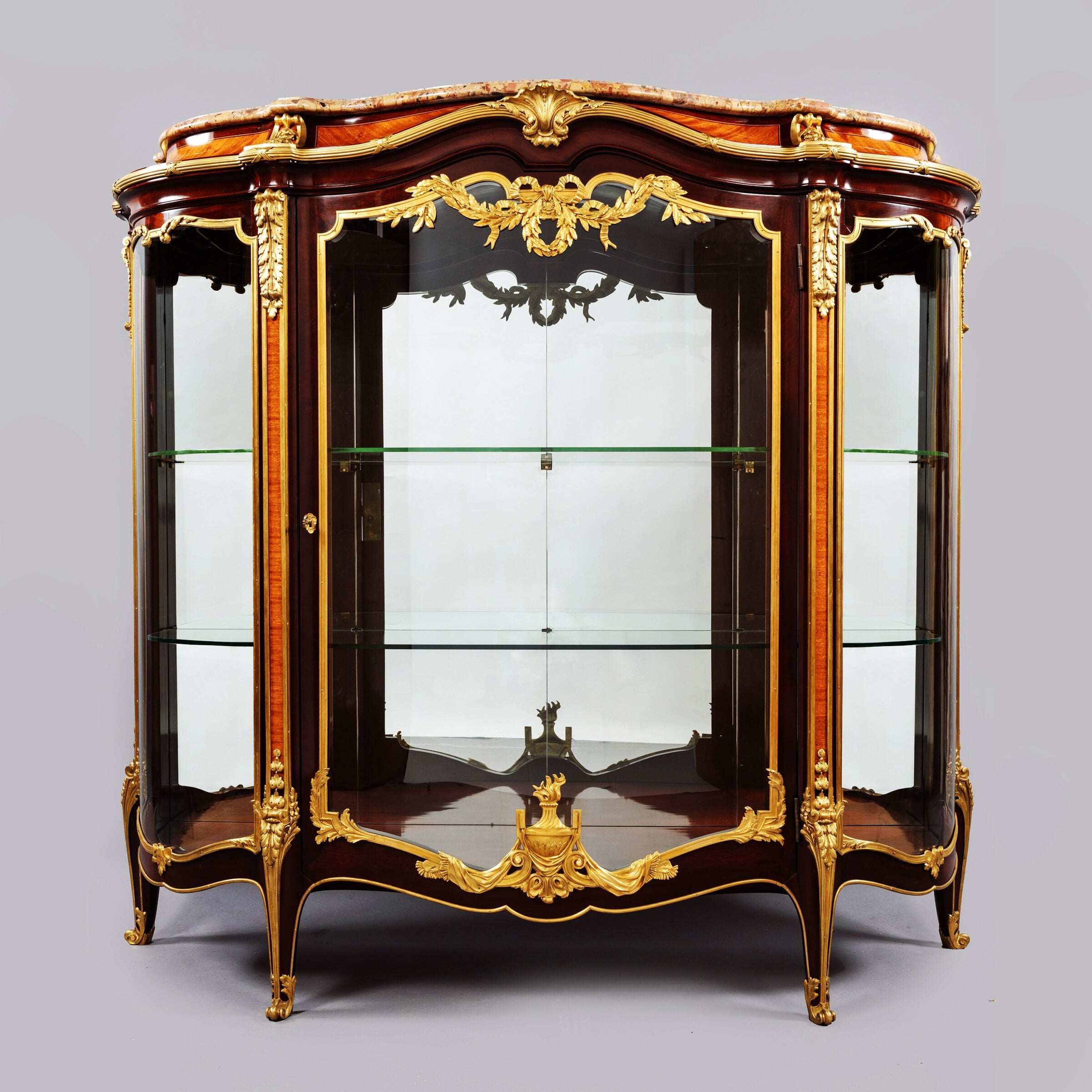 Louis XV Style Gilt-Bronze Mounted Vitrine