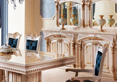 Luxury Handmade Classical Saltanat Dining Table Set
