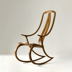 Solid Teakwood Stylish And Shiny Rocking Chair