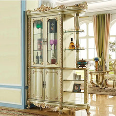 Luxury Classic Glass Display Vitrine with Lights