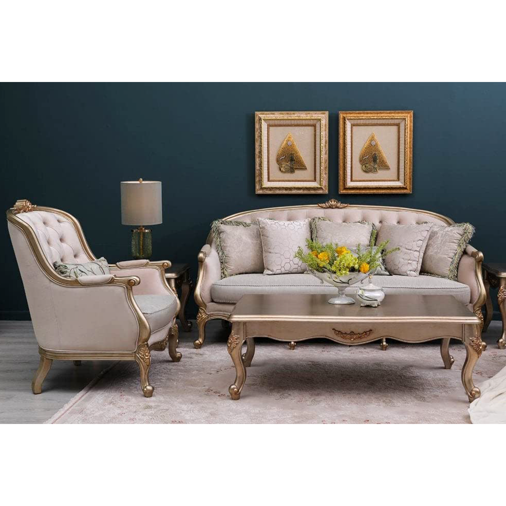 Luxury Design Traditional Quinton Carving Sofa Set