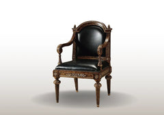 Fully Royal and Antique Look Handmade Wooden Arm Chair