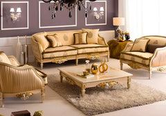 Royal and Premium Look Handcrafted Wooden Sofa Set