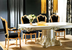 Royal Look Hand Carved Luxury Dining Table Set