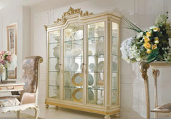 Luxury Golden Color Glass Door Vitrine