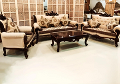 Luxury Solid Wood Hand Carved Sofa Set