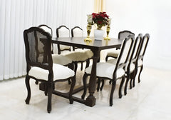 Lite Carving Handmade Wooden Dining Table Set