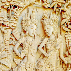 Handcrafted Decorative Ram Sita Wall Art