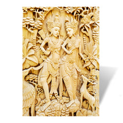 Handcrafted Decorative Ram Sita Wall Art