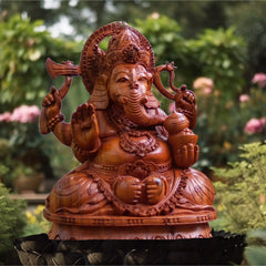 A Masterpiece Ganesha Teakwood Spiritual Sculpture