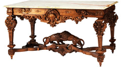 Luxury Royal Regency-Style Carved Center Table