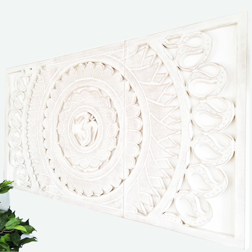 Royal Handcrafted Mandala Art Teakwood Wall Decor