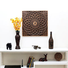 Om Mandala Spiritual Wooden Wall Decor