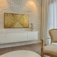 algorithmic wood wall art panel