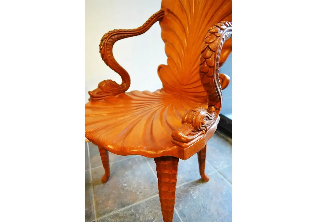 Italian And Classical Grotto Arm Chair