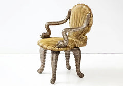 Premium Design Handmade Wooden Grotto Arm Chair