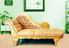 Premium Design Solid Wood Carved Chaise Lounge